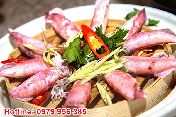 Mực hấp gừng