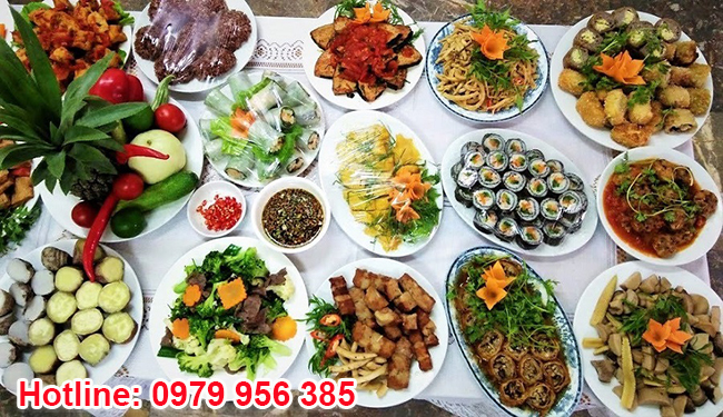 Nấu món chay đãi tiệc buffet