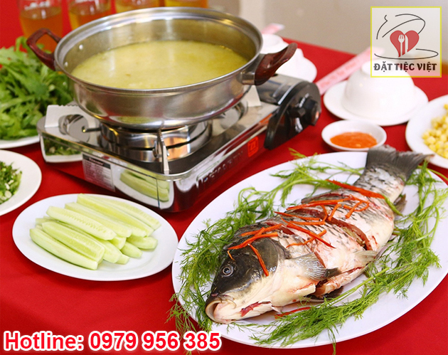 lẩu cá trắm giòn