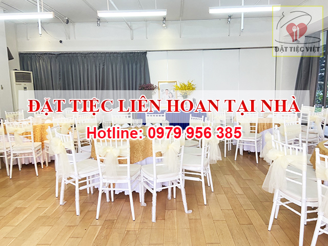Đặt tiệc nấu tiệc liên hoan tại nhà