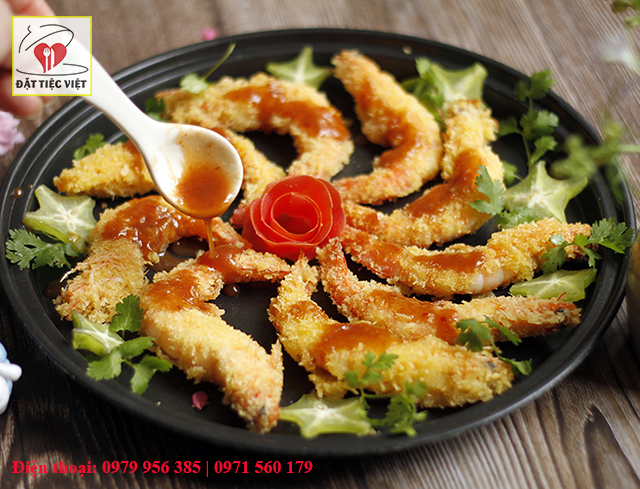 tôm chiên xù sốt me