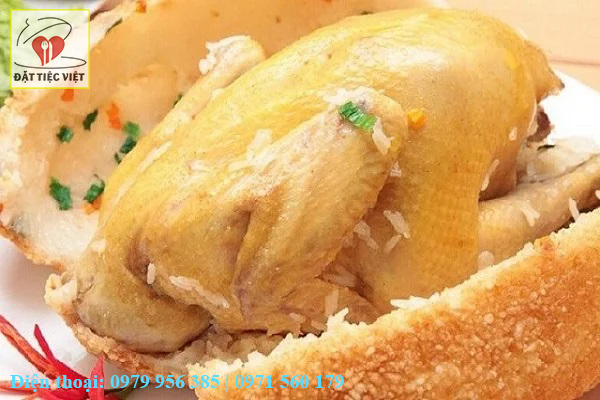 Gà bó xôi chiên phồng