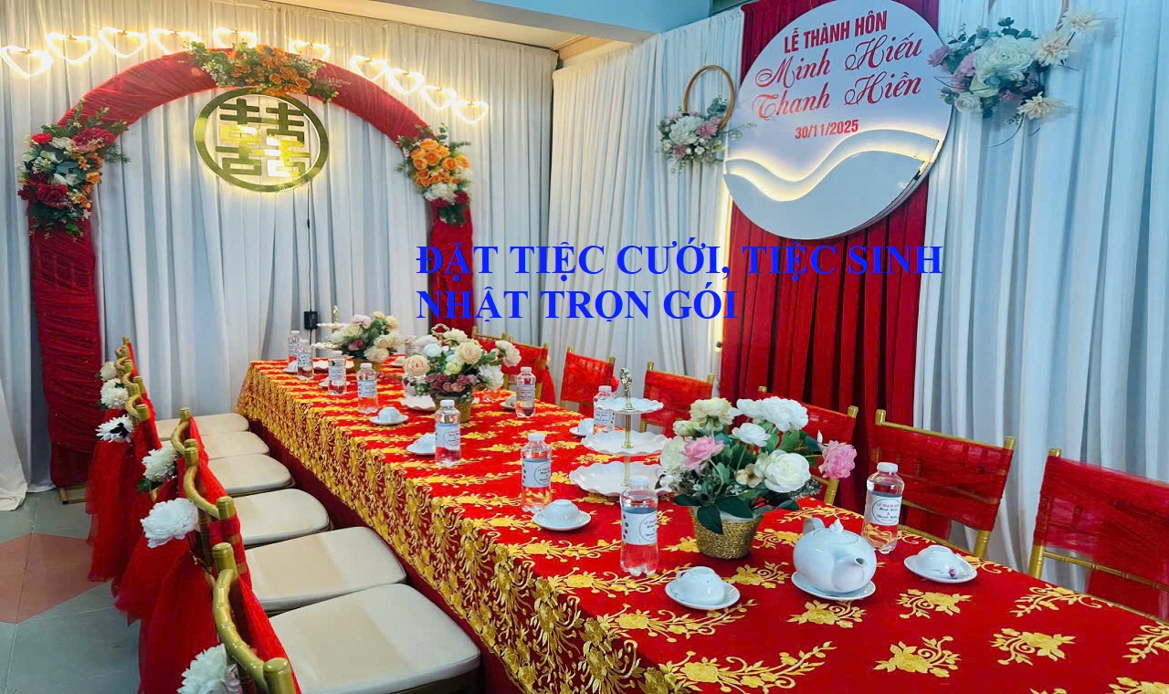 đặt tiệc cưới, tiệc sinh nhật